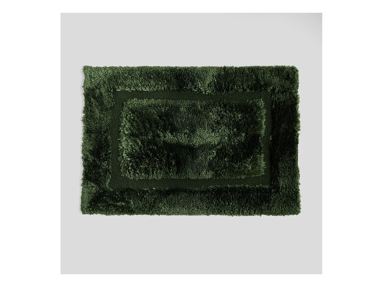Tapis Élégant Vert Foncé 60x90 en Tissu Doux