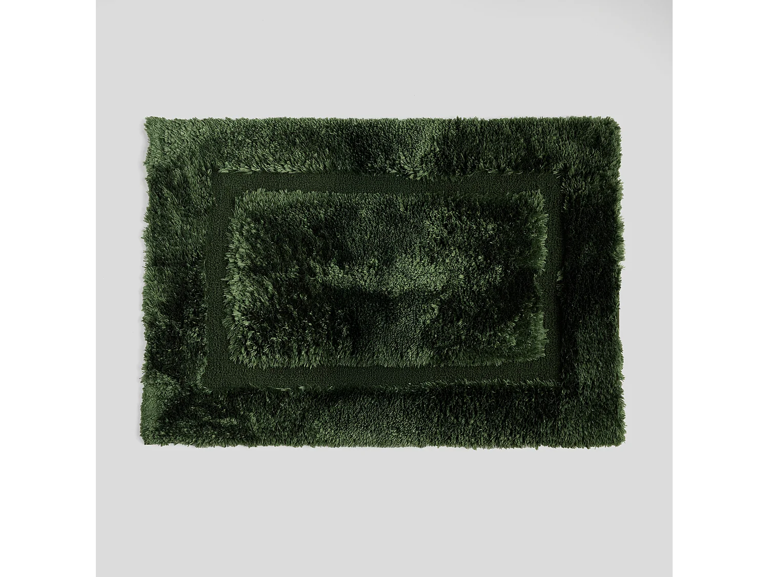 Teppich Fluffos dunkelgrün 60 x 90