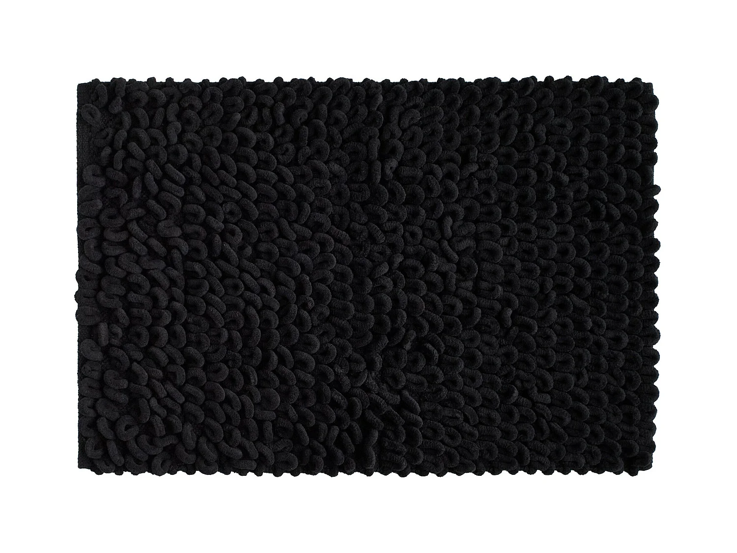 Badteppich Loopino Mittelschwarz 60 x 90