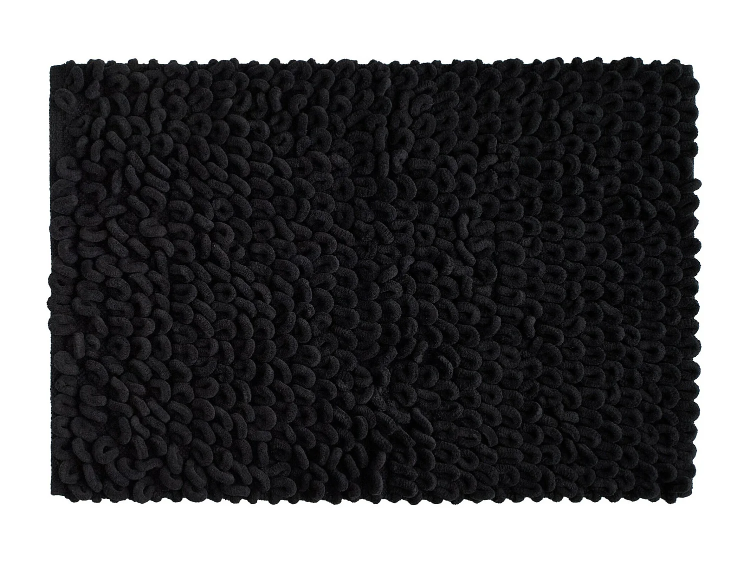 Badteppich Loopino Mittelschwarz 60 x 90