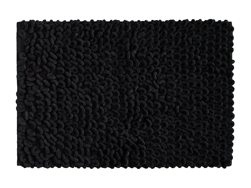 Badteppich Loopino Mittelschwarz 60 x 90