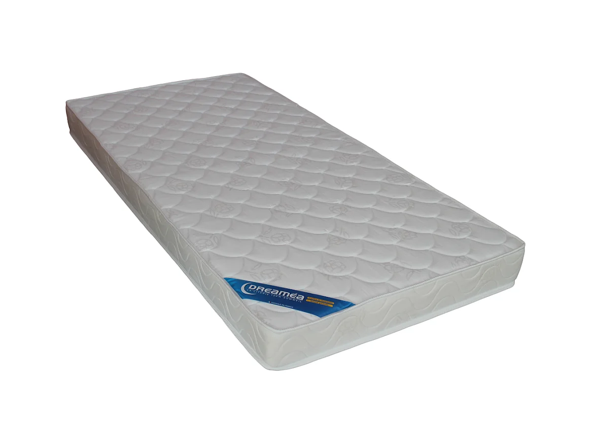 Litera cabaña 2 x 90 x 190 cm - Pino y MDF - Blanco + Colchón - LIDOVARA