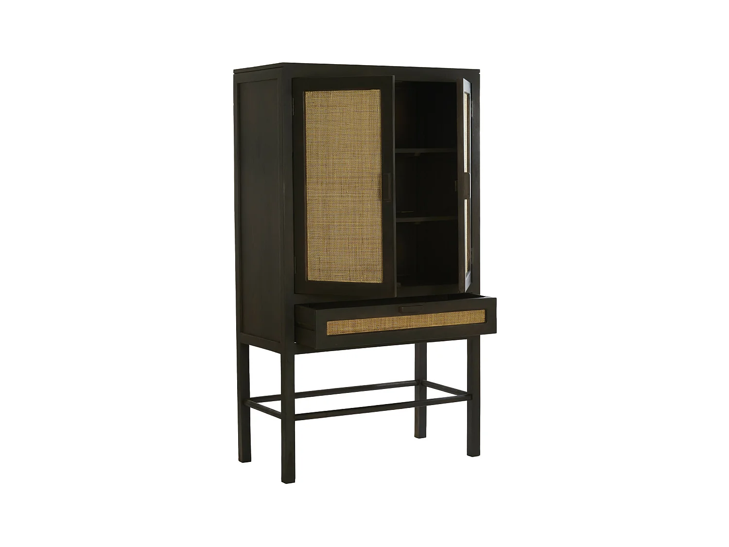 Armoire NIPOS - 90x45x160cm - Marron