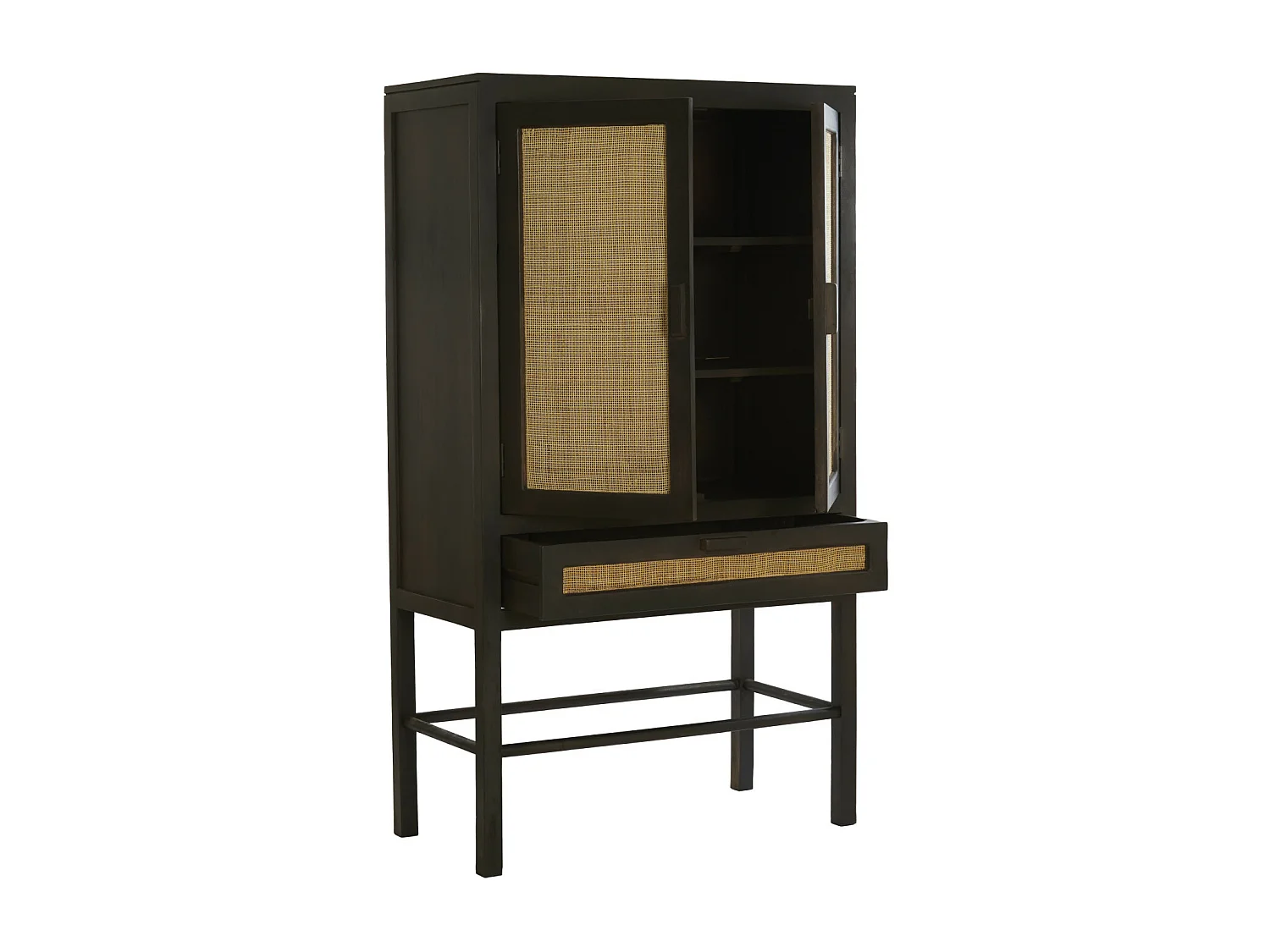 Armoire NIPOS - 90x45x160cm - Marron