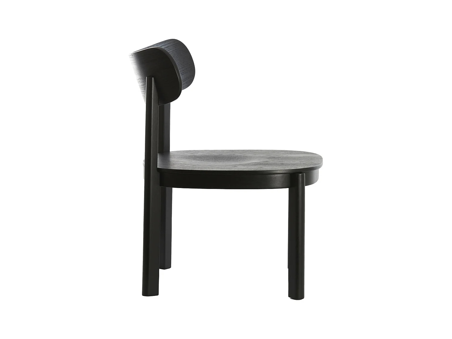 Chaise JABUGO - Ø59,5x77cm - Noir
