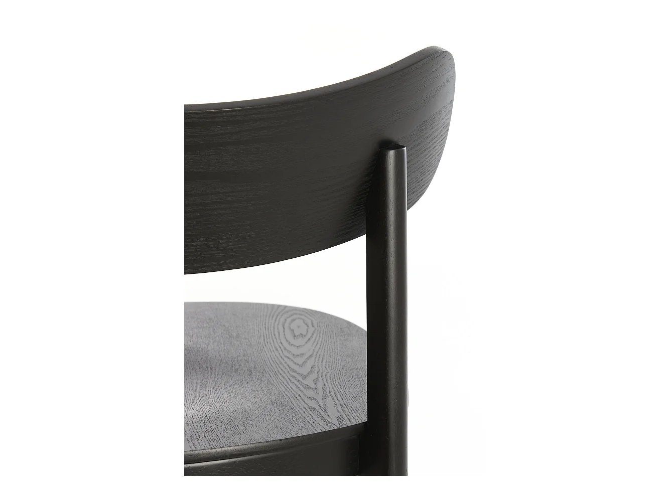 Chaise JABUGO - Ø59,5x77cm - Noir
