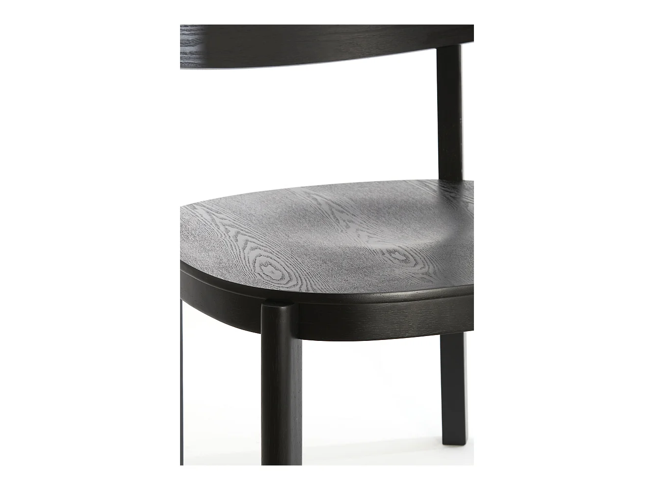 Chaise JABUGO - Ø59,5x77cm - Noir