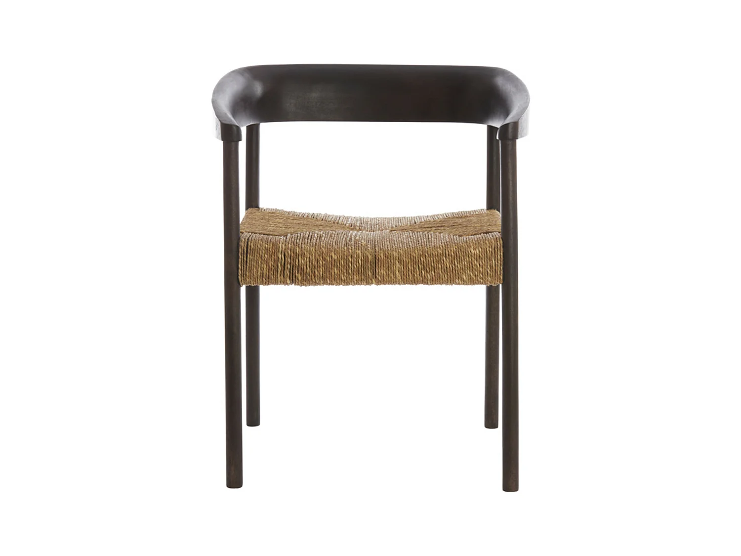 Chaise DELMAR - 60,5x57x76,5cm - Marron