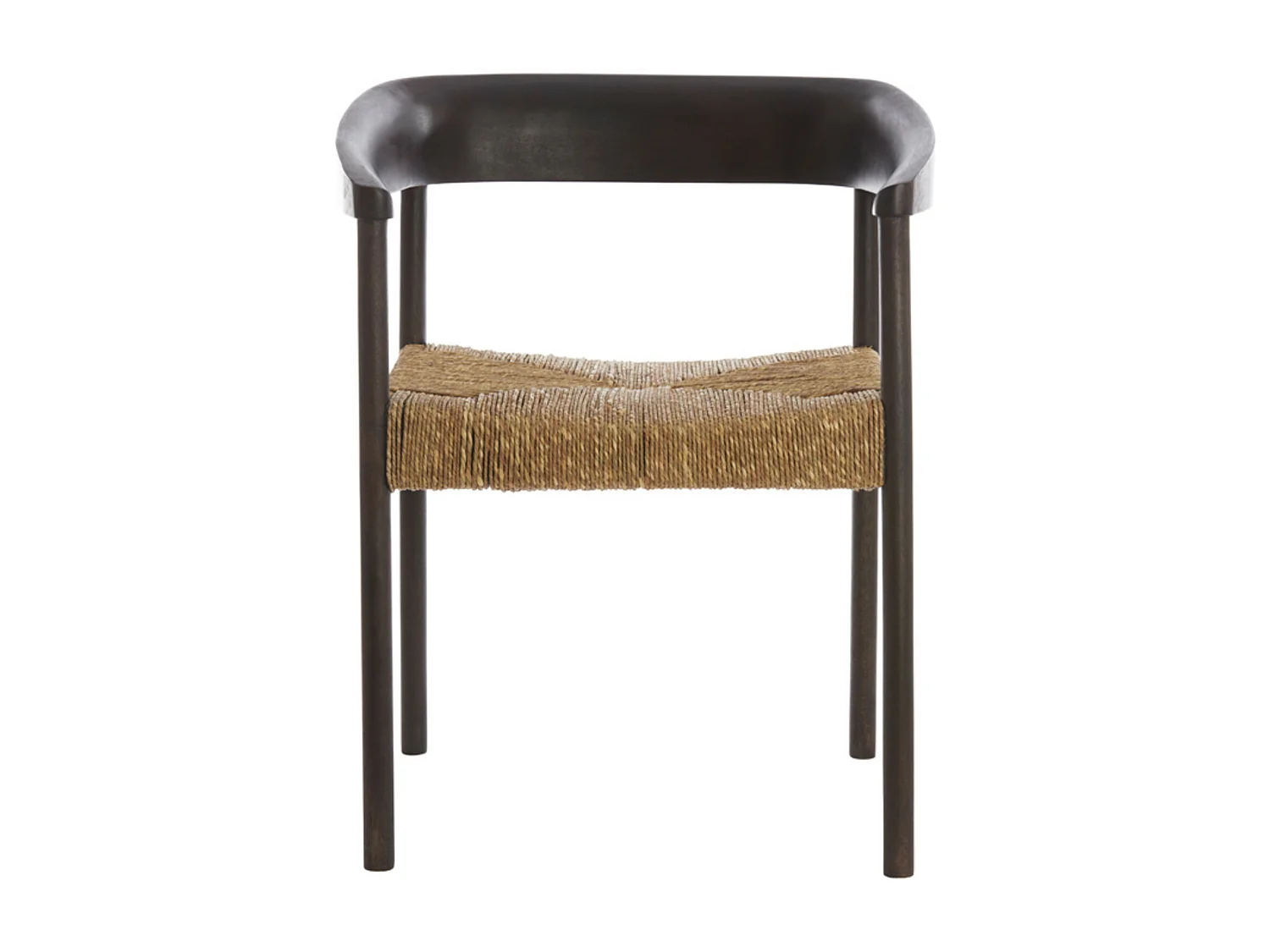 Chaise DELMAR - 60,5x57x76,5cm - Marron