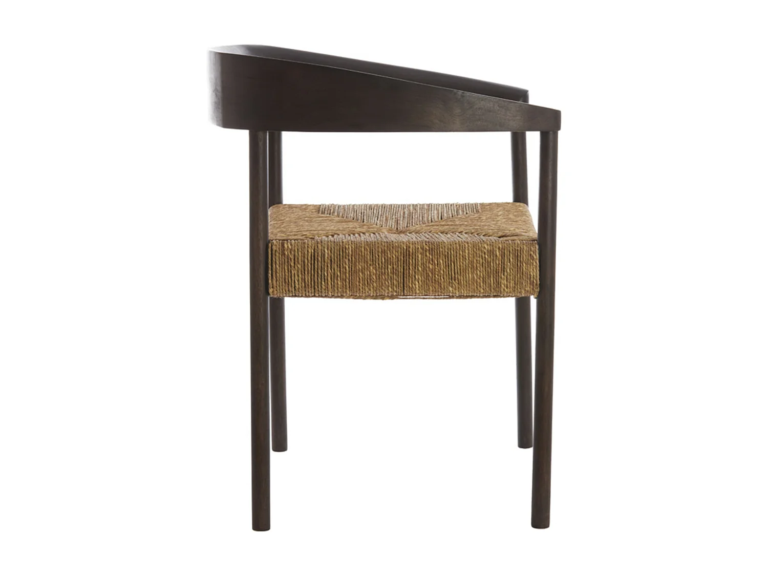 Chaise DELMAR - 60,5x57x76,5cm - Marron