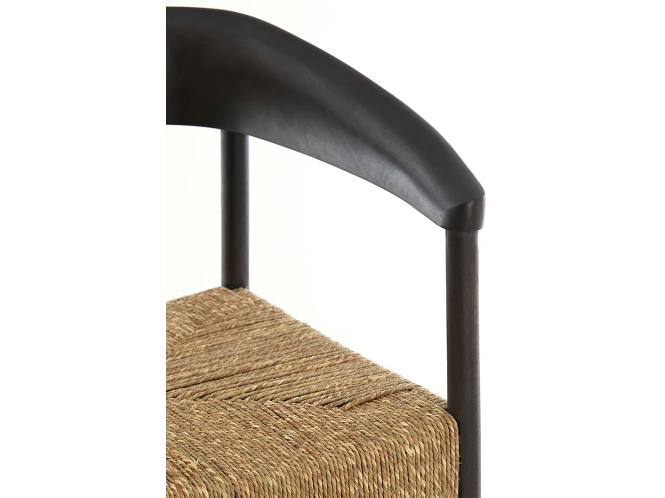 Chaise DELMAR - 60,5x57x76,5cm - Marron