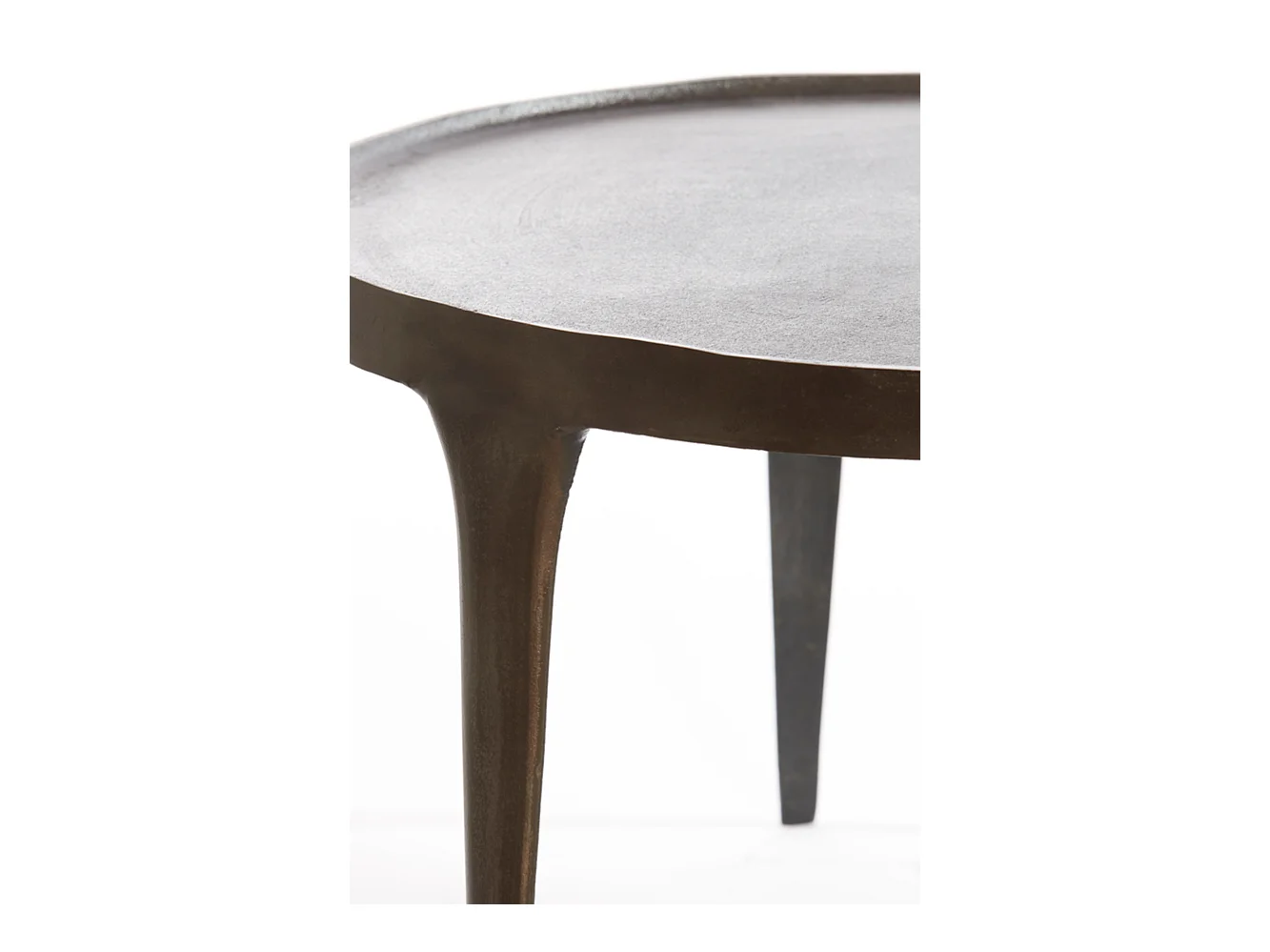Table basse TOBIAS - Ø75x44cm - Marron - Lot de 2