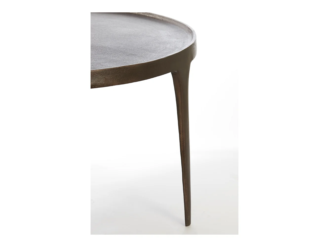 Table basse TOBIAS - Ø75x44cm - Marron - Lot de 2
