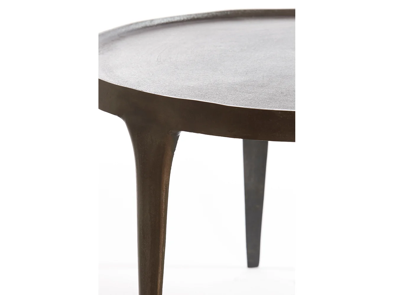 Table basse TOBIAS - Ø75x44cm - Marron - Lot de 2