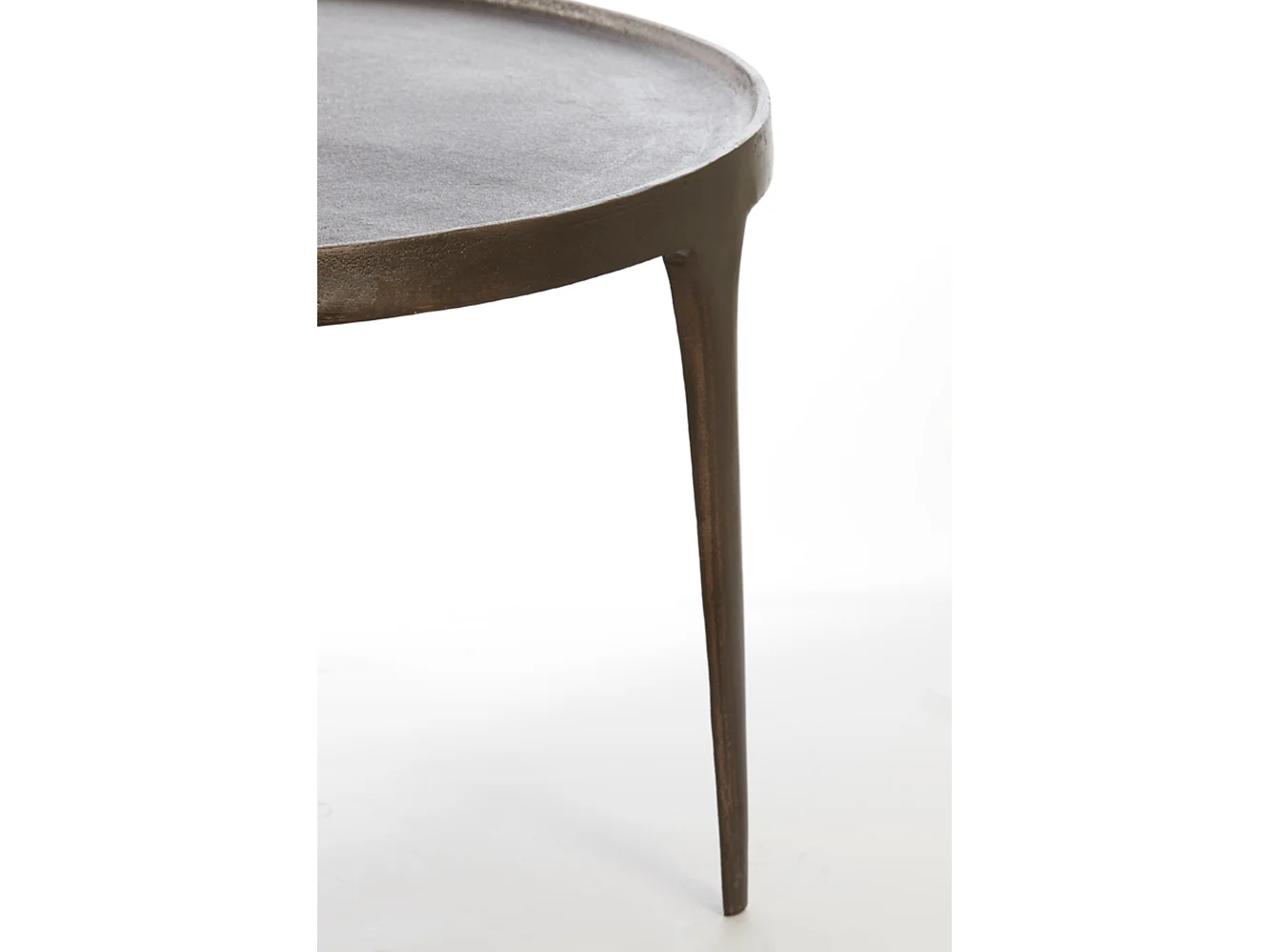 Table basse TOBIAS - Ø75x44cm - Marron - Lot de 2