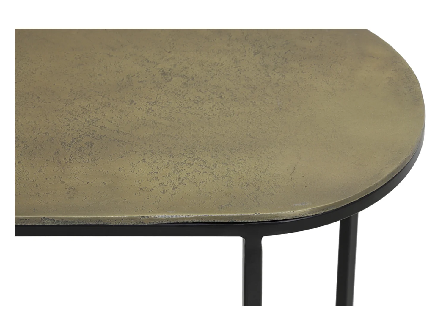 Table d'appoint BOCOV - 53x26x53cm - Bronze - Lot de 2