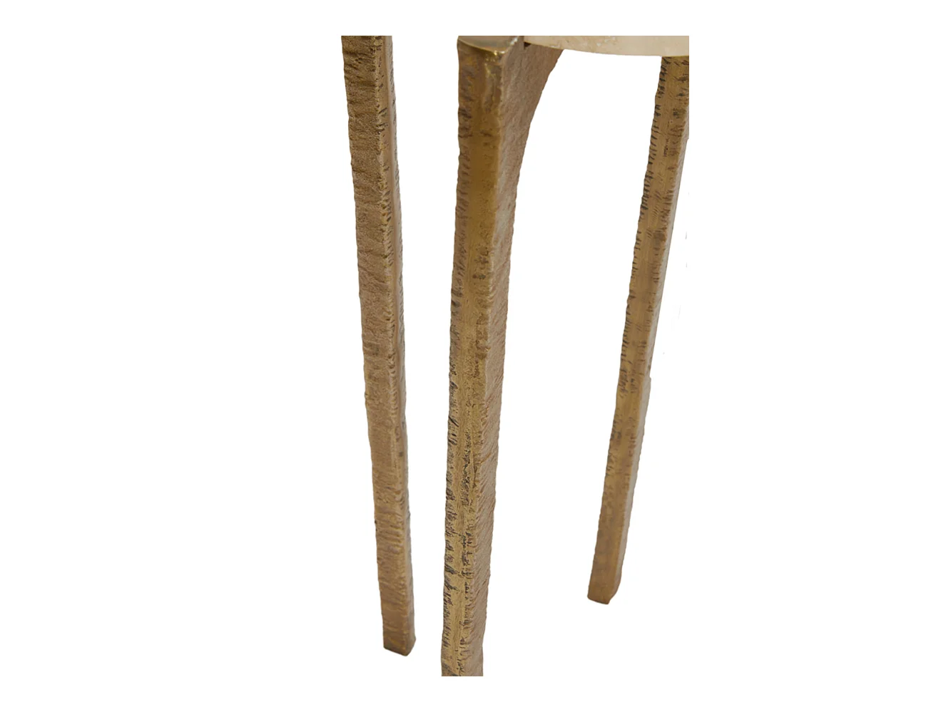 Table d'appoint KANAE - Ø45x64cm - Marron - Lot de 2