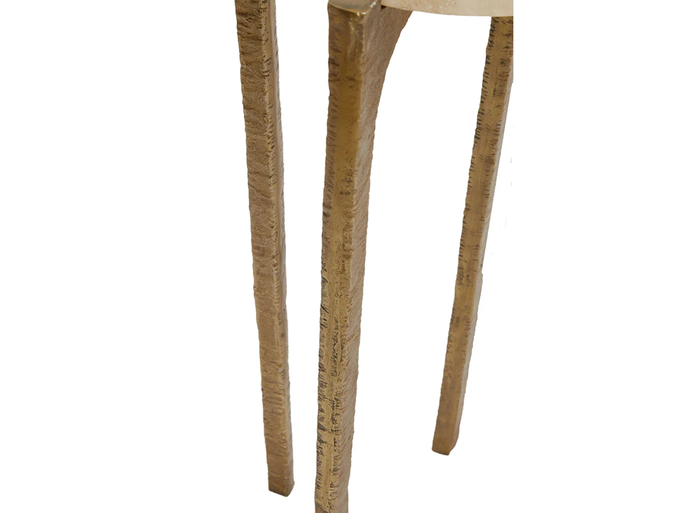 Table d'appoint KANAE - Ø45x64cm - Marron - Lot de 2