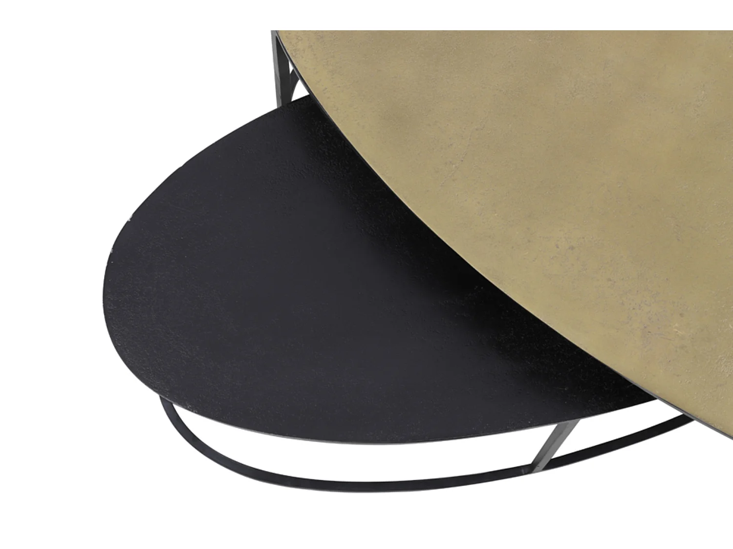 Table d'appoint PAXSON - 89x42x46cm - Bronze - Lot de 2