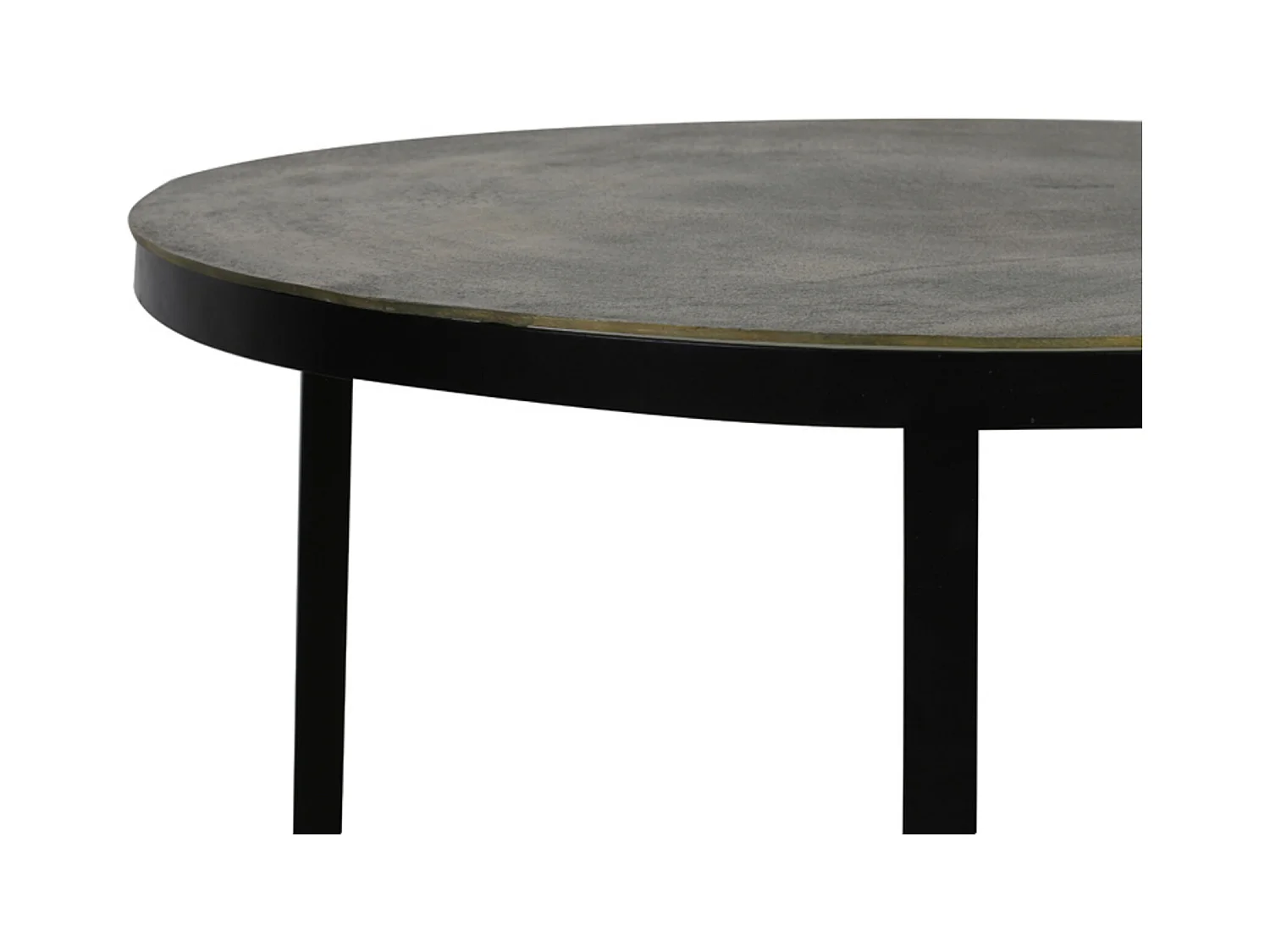 Table basse TRELO - Ø76x46cm - Bronze - Lot de 2