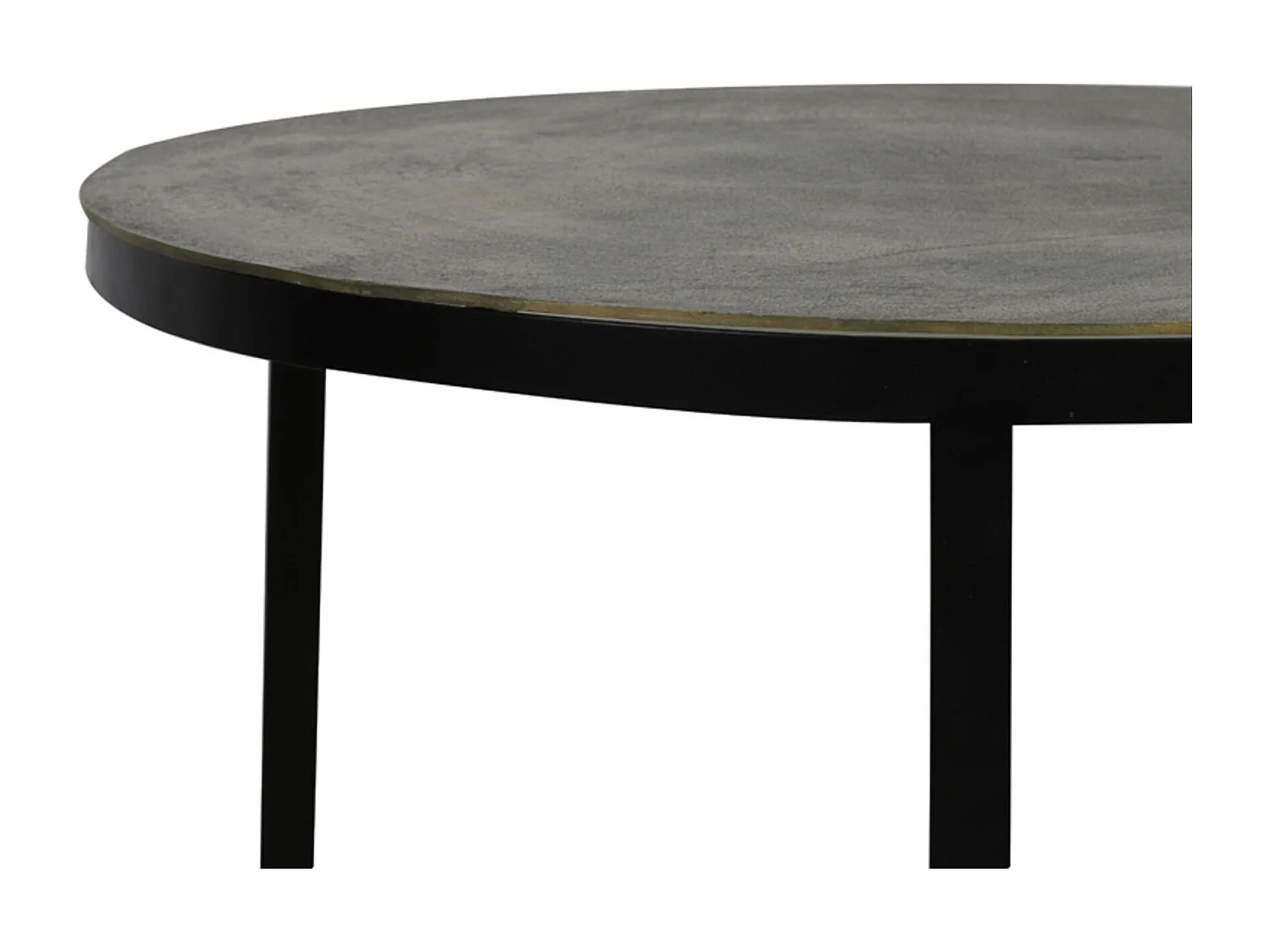 Table basse TRELO - Ø76x46cm - Bronze - Lot de 2