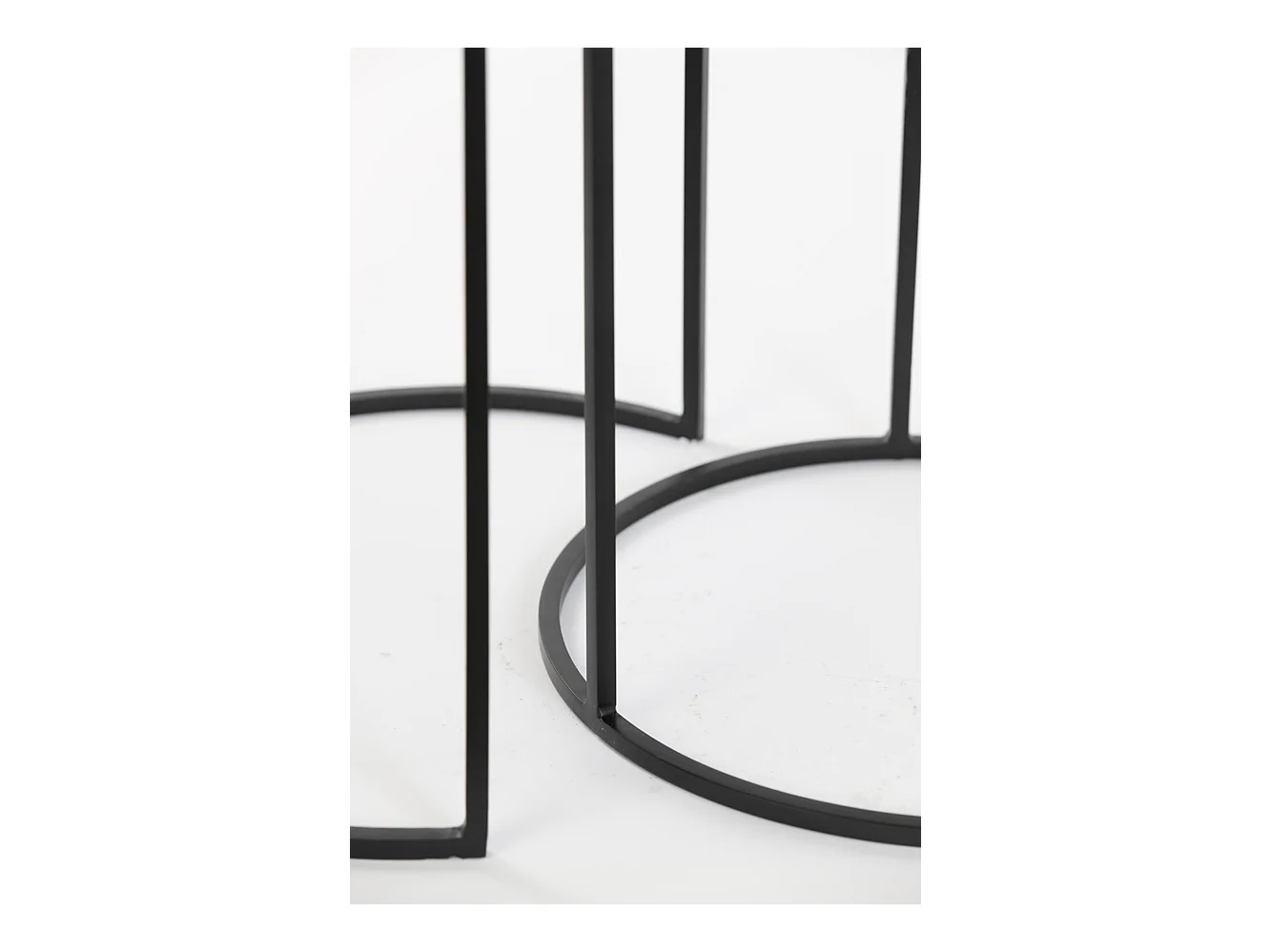 Table d'appoint PRIMO - Ø49x52cm - Bronze - Lot de 2