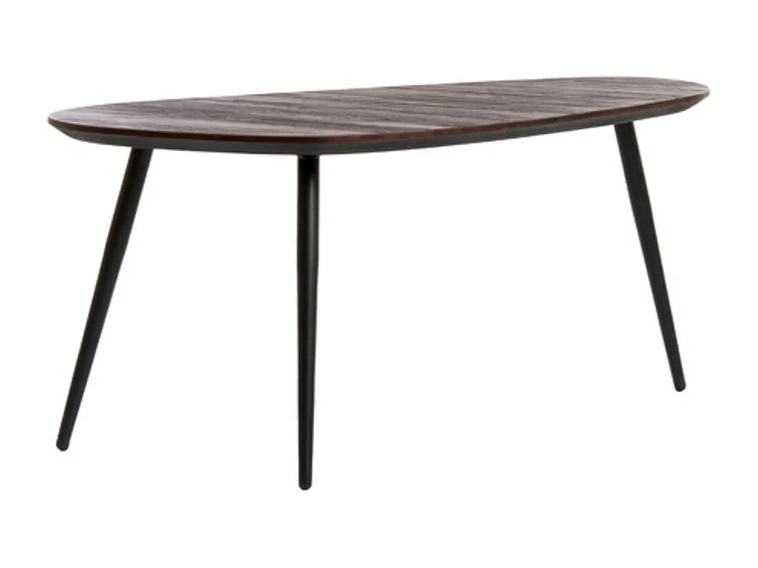 Table basse VIEJO - 84x39x39cm - Marron - Lot de 2