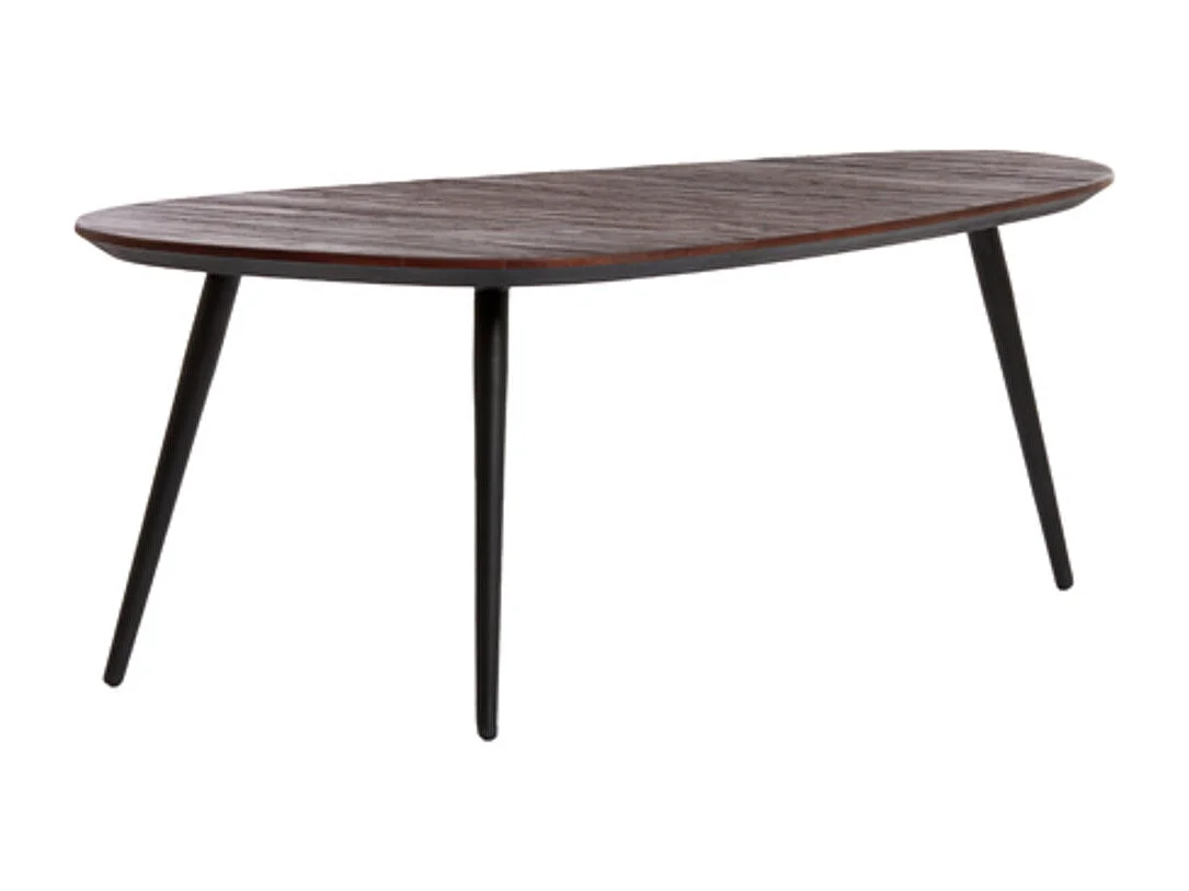 Table basse VIEJO - 84x39x39cm - Marron - Lot de 2