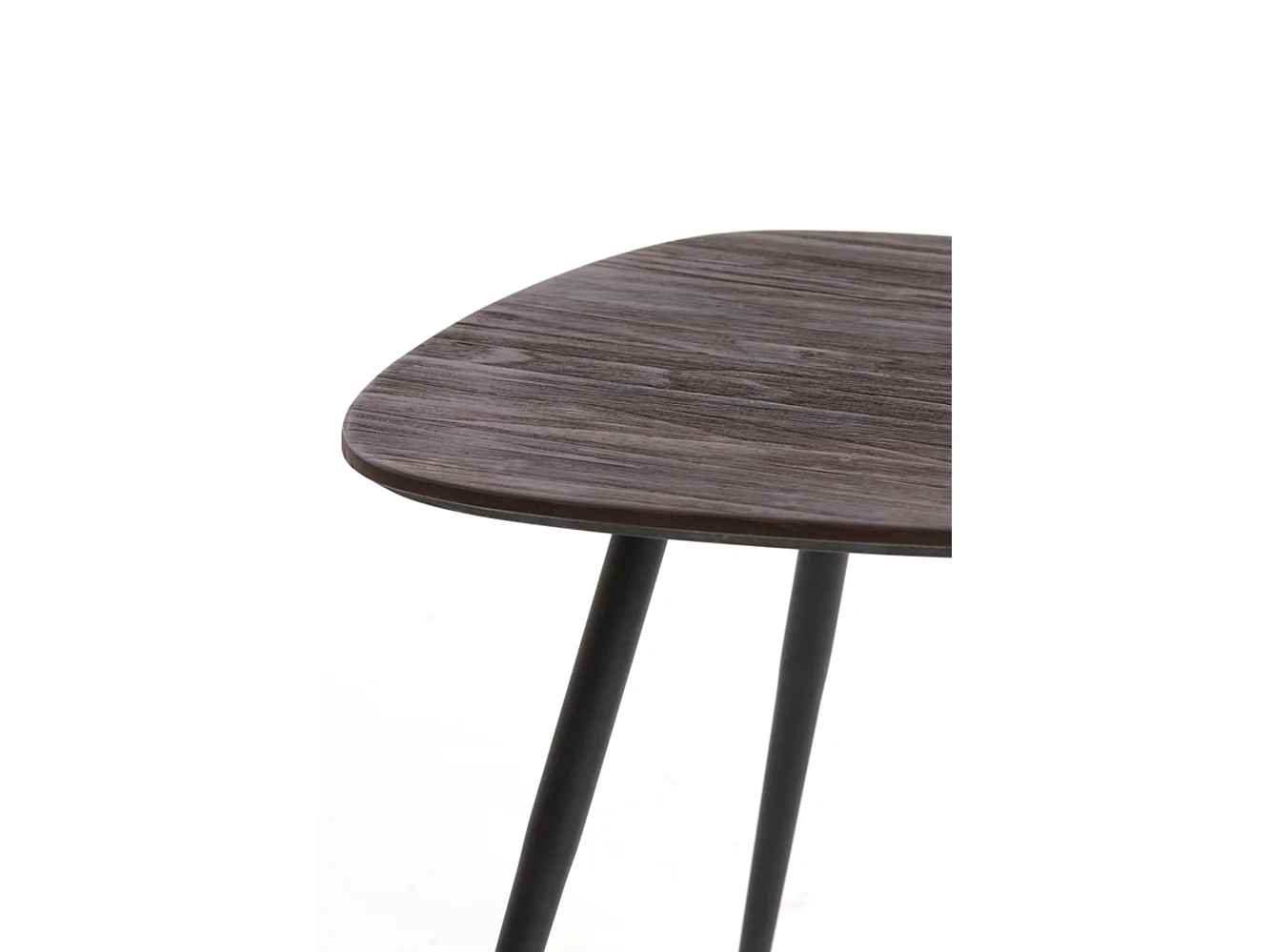 Table basse VIEJO - 84x39x39cm - Marron - Lot de 2