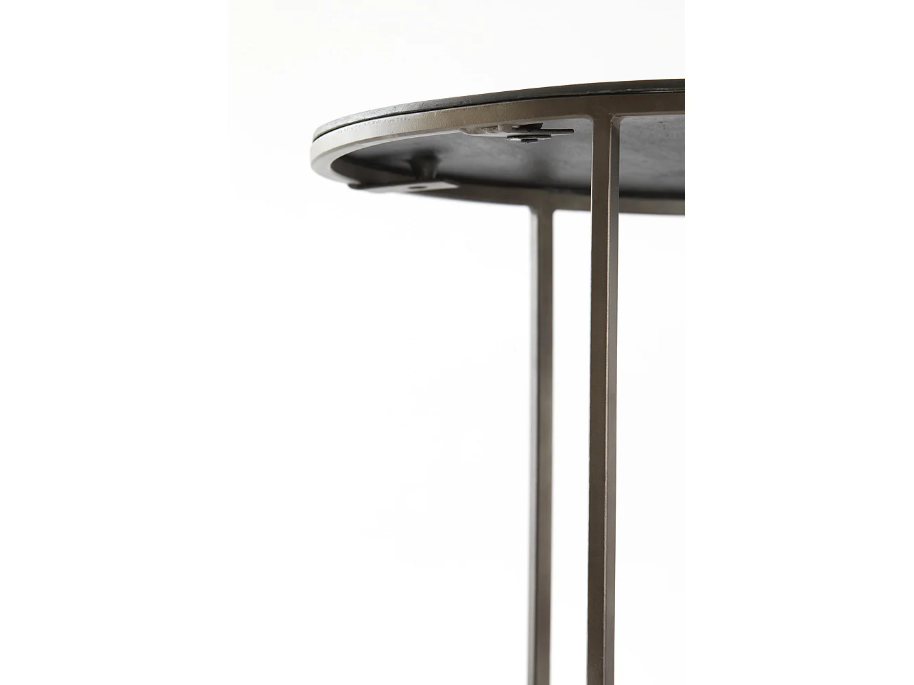 Table basse TALCA - Ø76x41cm - Marron - Lot de 2