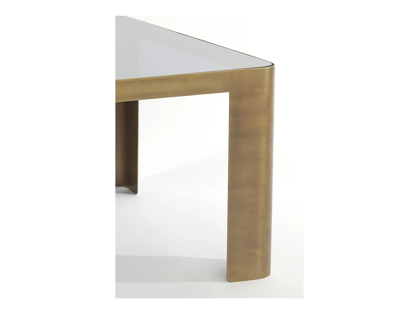 Salontafel OXE - Ø75x40cm - Brons - Set van 2