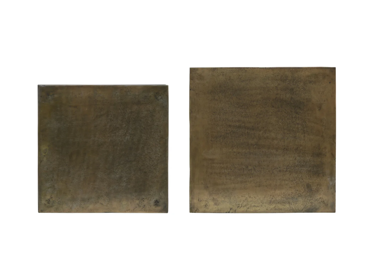Table d'appoint BANOS - Ø44,5x50,5cm - Bronze - Lot de 2
