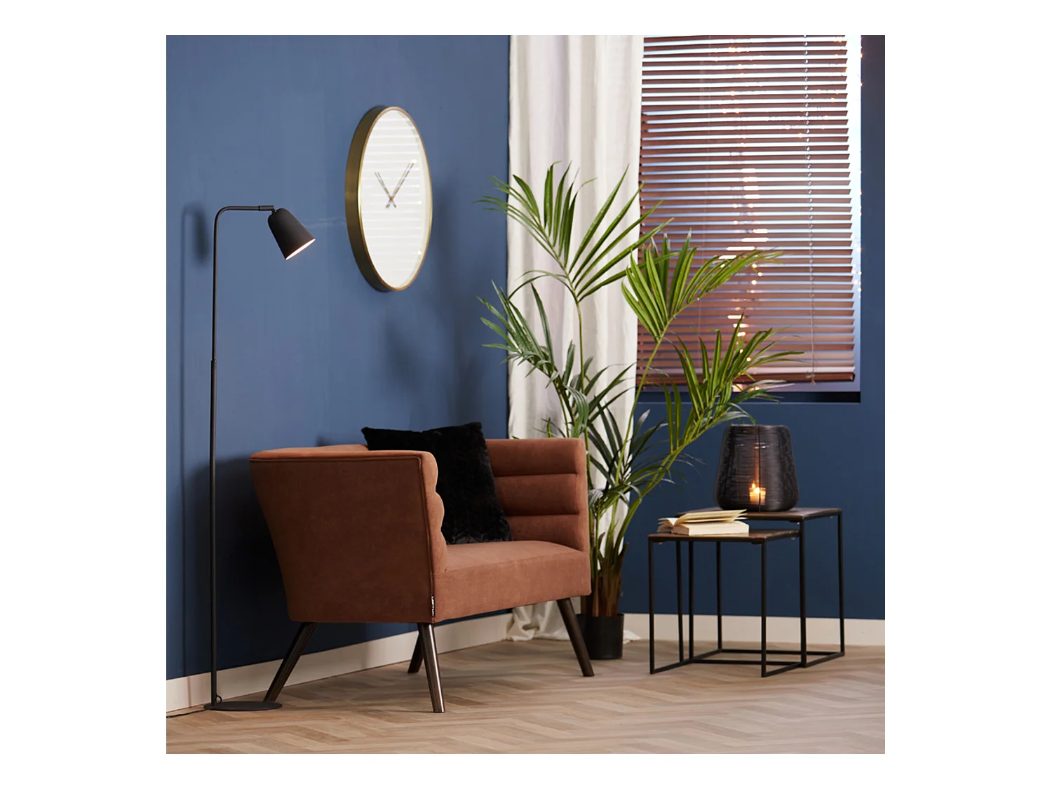 Table d'appoint BANOS - Ø44,5x50,5cm - Bronze - Lot de 2