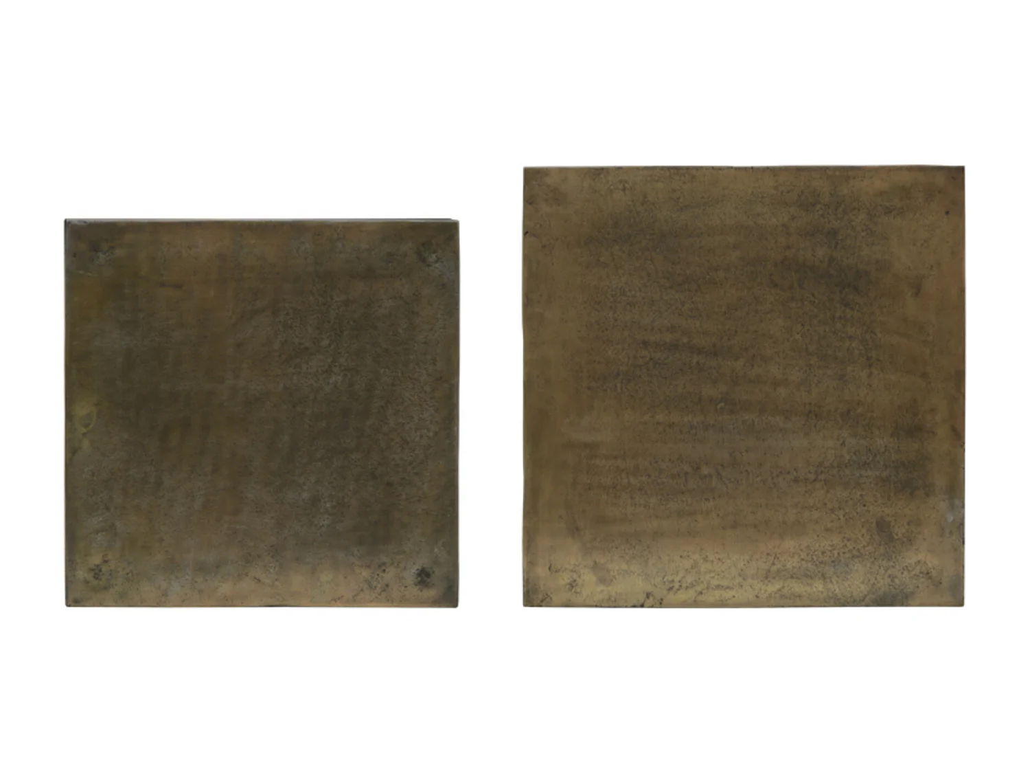 Table d'appoint BANOS - Ø44,5x50,5cm - Bronze - Lot de 2