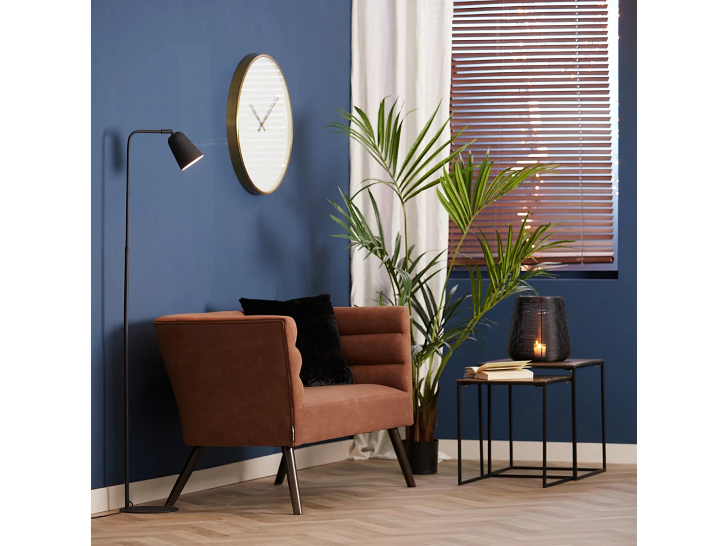 Table d'appoint BANOS - Ø44,5x50,5cm - Bronze - Lot de 2