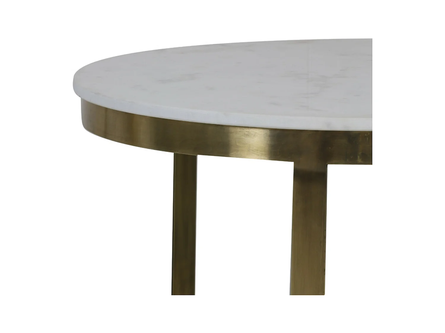 Table basse PERLATO - Ø75x47cm - Blanc - Lot de 2