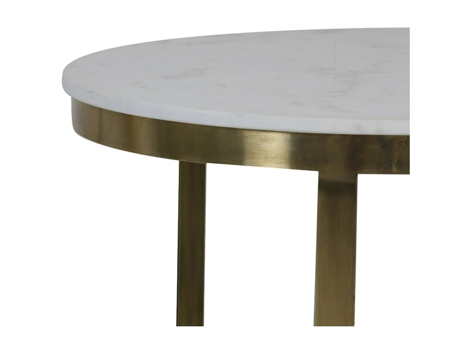 Table basse PERLATO - Ø75x47cm - Blanc - Lot de 2