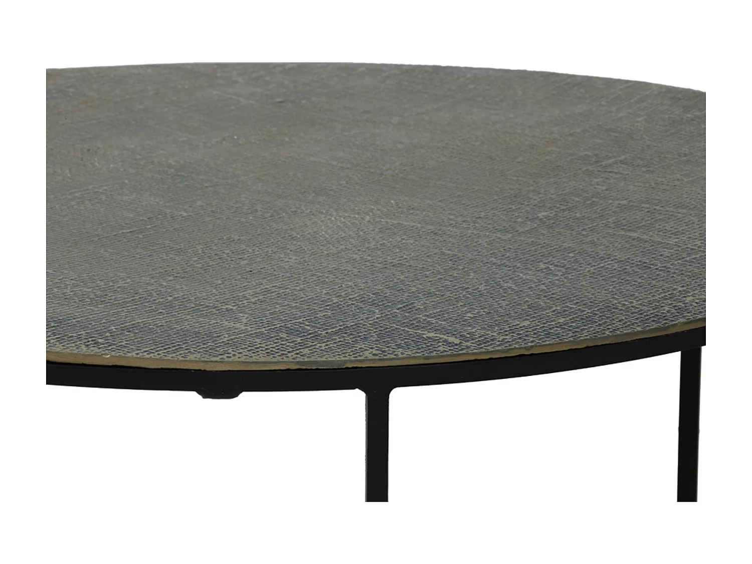 Table basse RENGO - Ø76x41cm - Bronze - Lot de 2