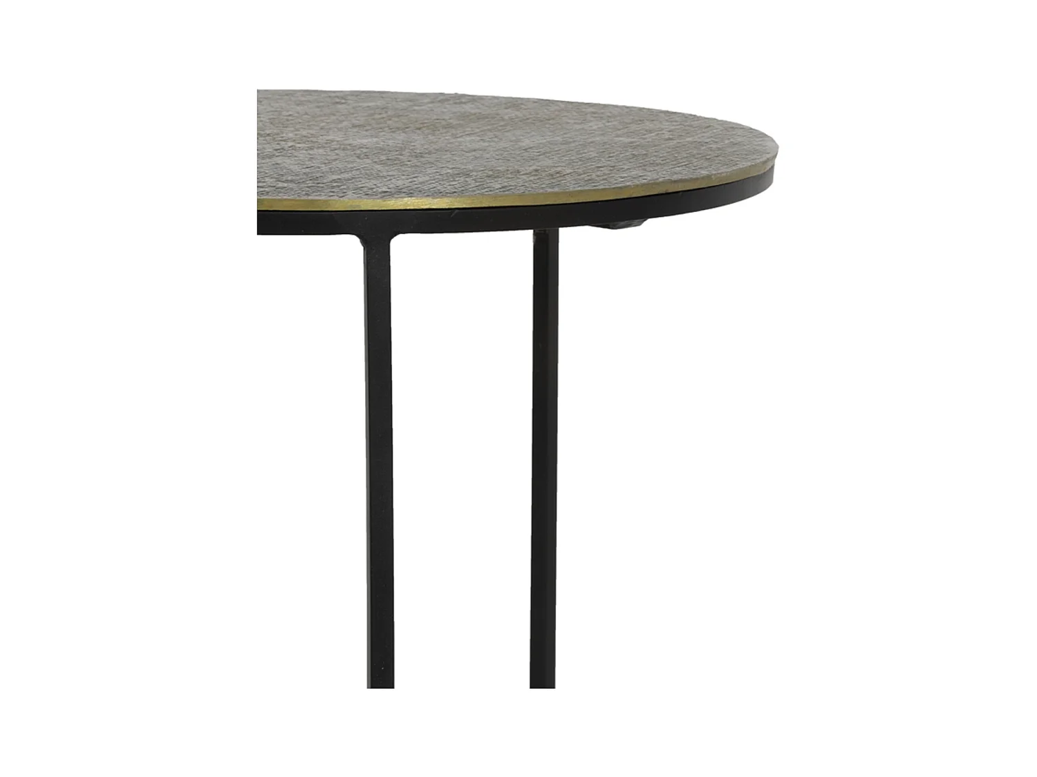 Table d'appoint RENGO - Ø49x52cm - Bronze - Lot de 2