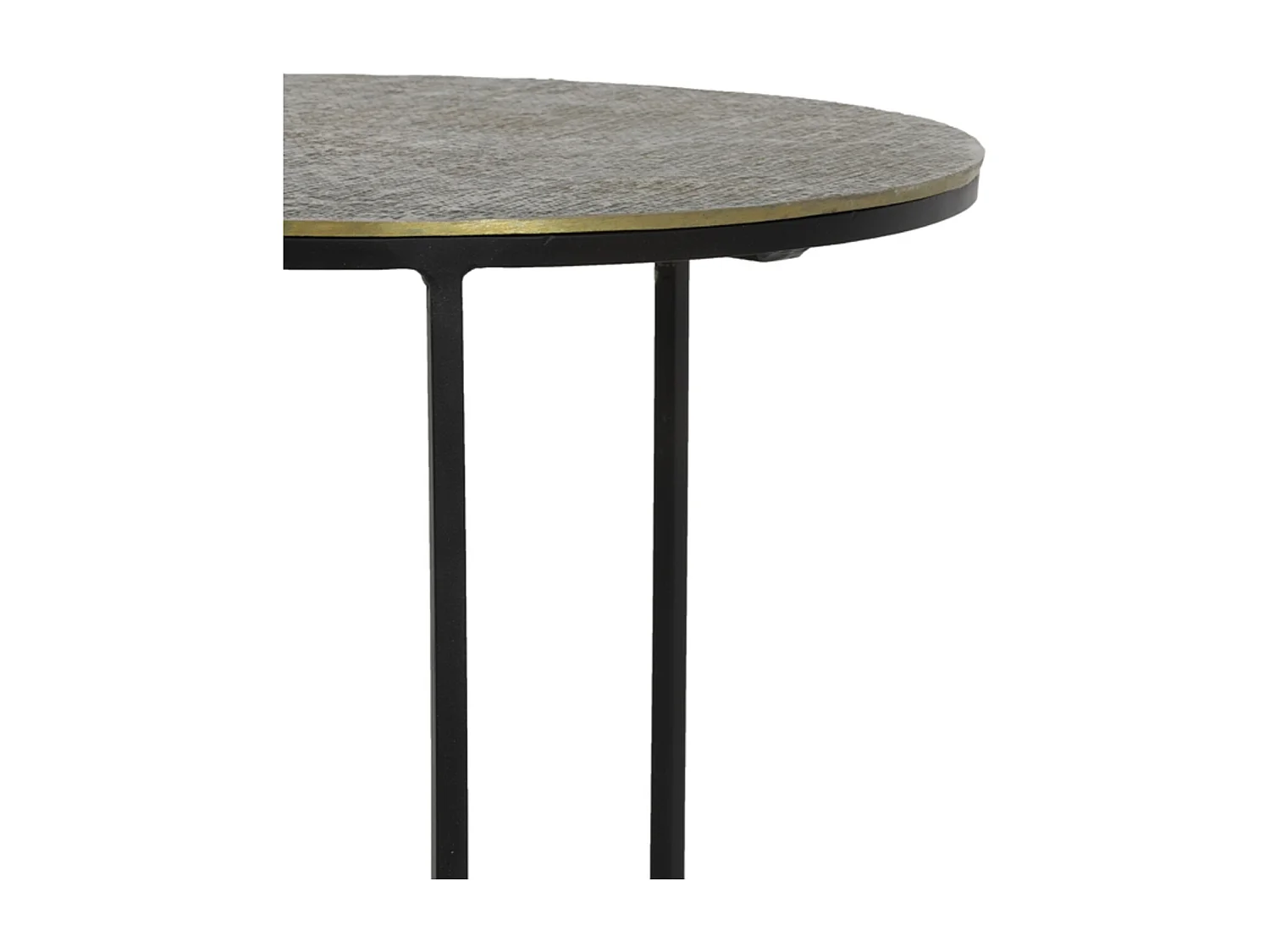 Table d'appoint RENGO - Ø49x52cm - Bronze - Lot de 2