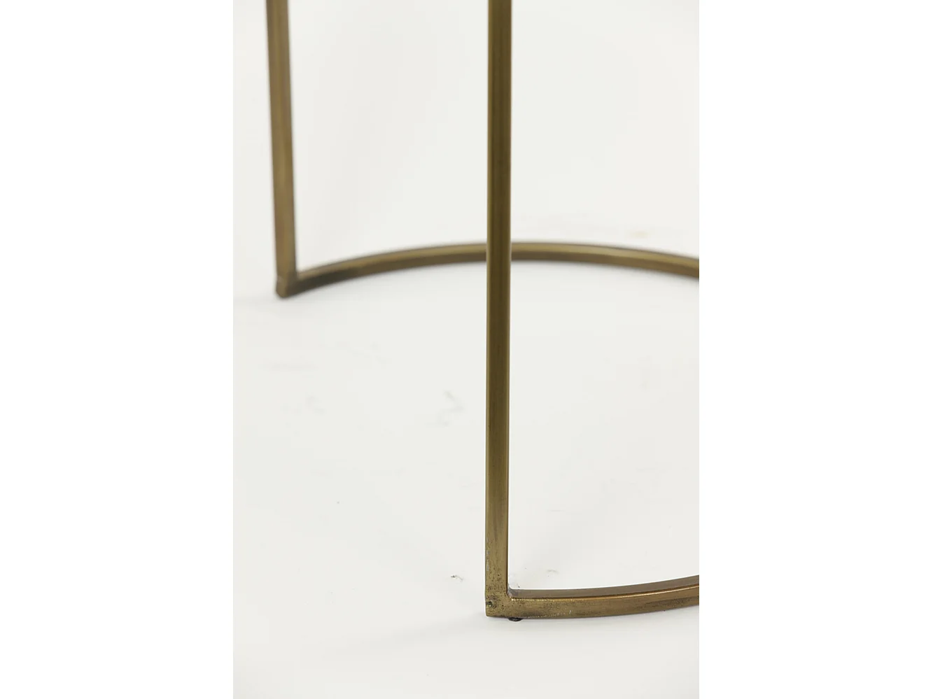 Table d'appoint SOBRINA - Ø50x52cm - Noir - Lot de 2