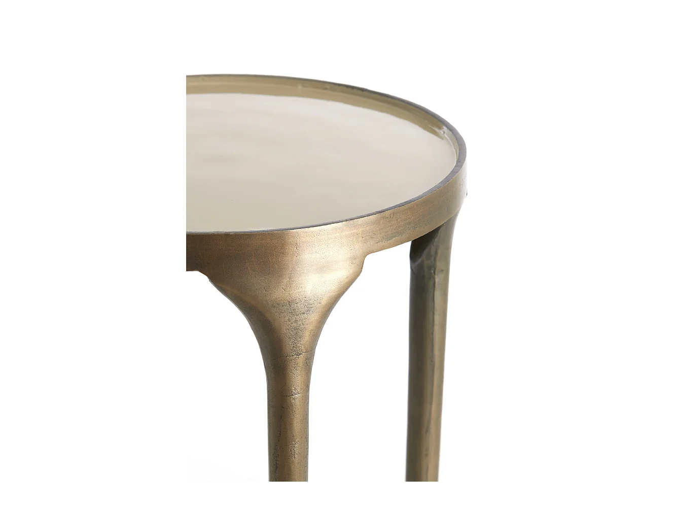 Table d'appoint LAPAZ - Ø40x52cm - Bronze - Lot de 2