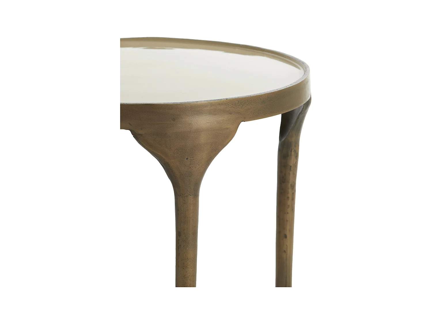 Table d'appoint LAPAZ - Ø40x52cm - Bronze - Lot de 2