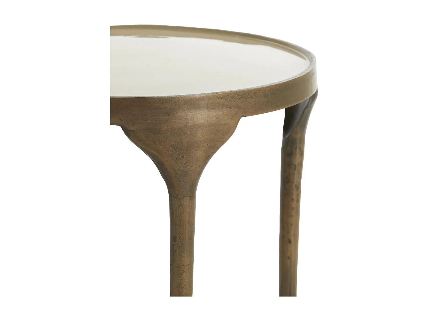 Table d'appoint LAPAZ - Ø40x52cm - Bronze - Lot de 2