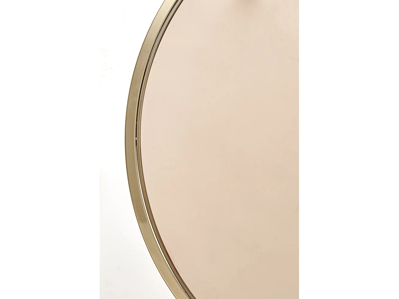 Table basse DUARTE - Ø75x44cm - Doré - Lot de 2