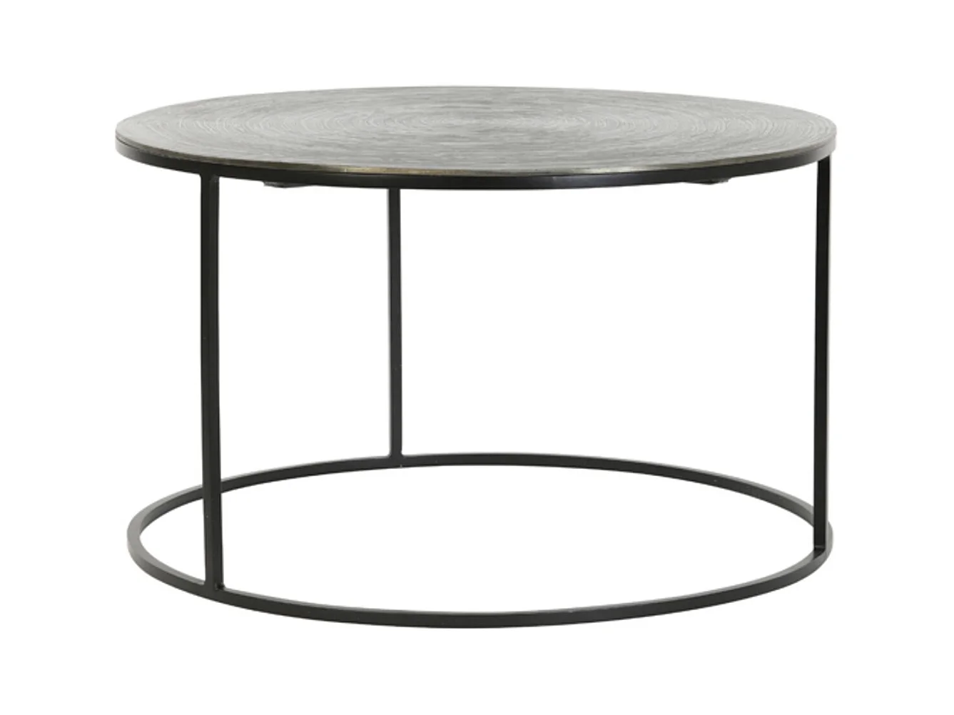 Table basse PRIMO - Ø76x41cm - Bronze - Lot de 2
