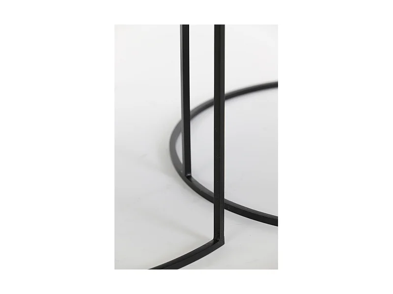 Table basse PRIMO - Ø76x41cm - Bronze - Lot de 2