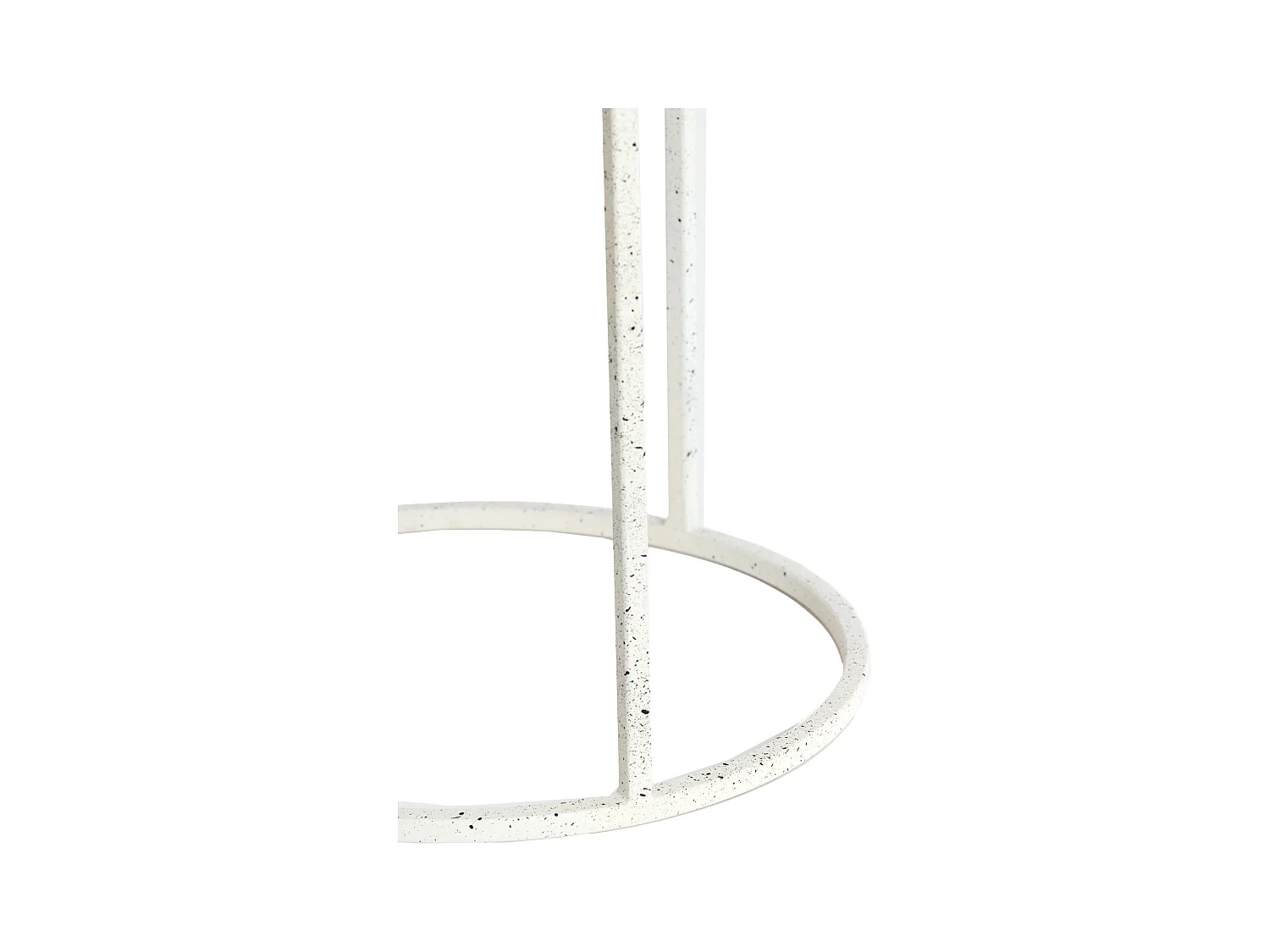Table d'appoint SADAR - Ø52x46cm - Blanc - Lot de 2
