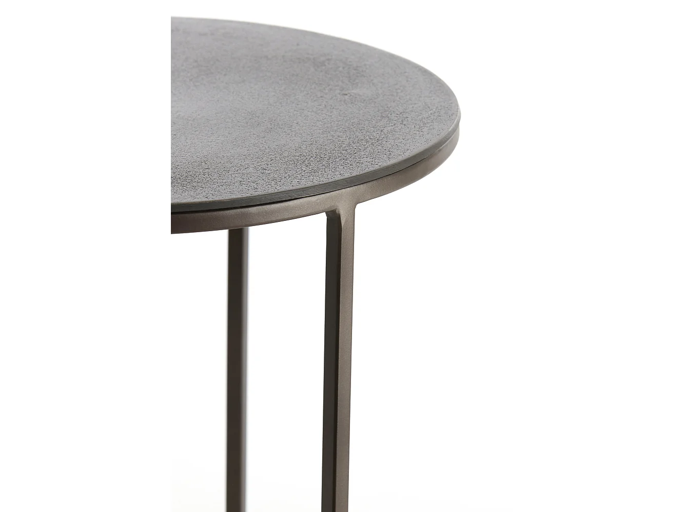 Table d'appoint TALCA - Ø49x52cm - Marron - Lot de 2