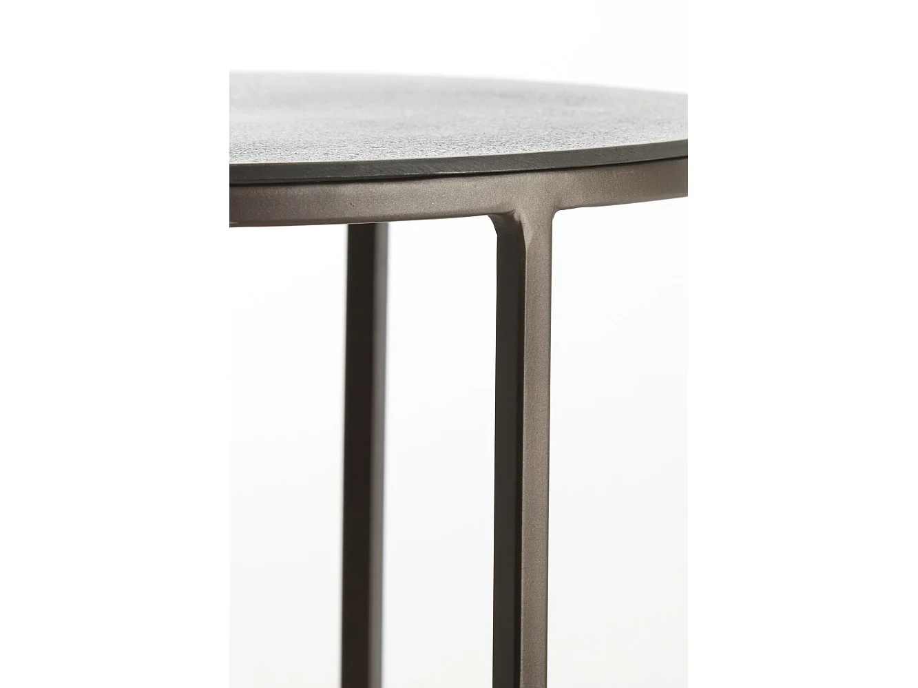 Table d'appoint TALCA - Ø49x52cm - Marron - Lot de 2